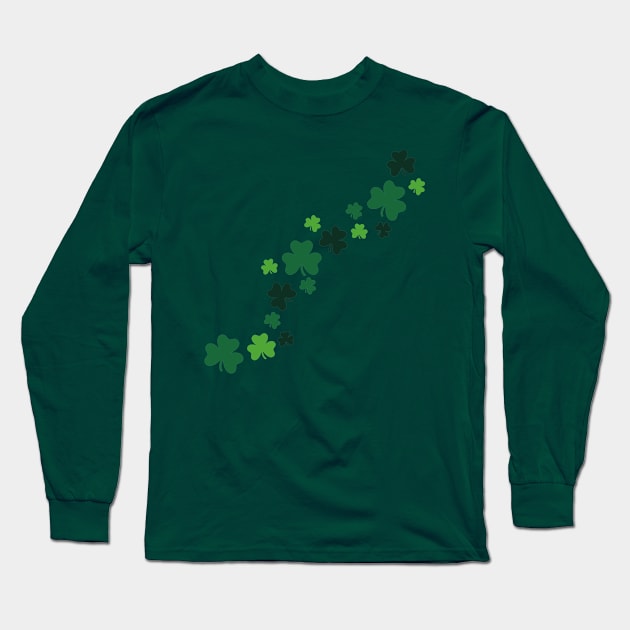 Shamrocks Long Sleeve T-Shirt by Designzz